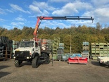 Miniaturansicht von Mercedes-benz Unimog U2150L aus dem Baujahr 2002 mit Palfinger PK 9501 Kran und Hubarbeitsbühne
