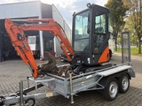 Minituur van Hitachi - ZX17U-2 - Minigraafmachine incl. Aanhanger