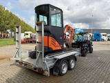 Minituur van Hitachi - ZX17U-2 - Minigraafmachine incl. Aanhanger