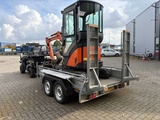 Minituur van Hitachi - ZX17U-2 - Minigraafmachine incl. Aanhanger