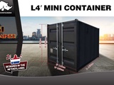 Minituur van 2025 Rhino-cross-containers 4ft Zwart Zeecontainer 2025