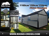 Minituur van Rhino-houses 1160x250x239 cm 29 m2 Mobiele woonunit / Tiny house