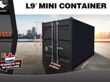 Minituur van 2025 Rhino-Cross-Containers 9ft Zwart Zeecontainer