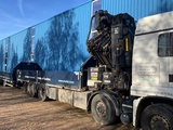 Miniaturansicht von 2015 MAN TGS Kranwagen mit Kran HIAB und Auflieger PACTON