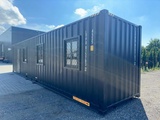 Miniaturansicht von 2025 Rhino-Cross-Container 1 Tür & 3 Fenster Schwarz 40ft HQ/12 m - Container Home / Container Office Unit