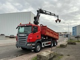 Minituur van 2009 Scania G420 Kieper vrachtwagen met kraan