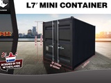 Minituur van 2025 Rhino-cross-containers 7ft Zwart Zeecontainer