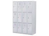 Minituur van Povag LKP-343 Locker - 4 delig - 16 deurs - 1800x1170x500 mm