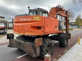 Minituur van Hitachi - 2008 - ZX130W - Banden graafmachine