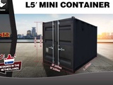 Miniaturansicht von 2025 Rhino-Kreuzcontainer 5ft Schwarz Versandcontainer