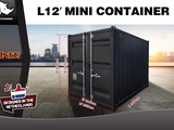 Miniaturansicht von 2025 Rhino-Cross-Containers 12ft - Schwarzer Schiffscontainer