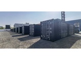 Minituur van Rhino-Cross-Containers - 40ft High Cube zwart - Zeecontainer met 2 Zijdeuren - 2025