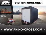 Minituur van 2025 Rhino-Cross-Containers 12ft Zeecontainer met roldeur