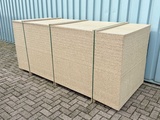 Minituur van 50x Spaanplaat 2690x1100x22mm. Geschikt voor stellingen / vlonders / legborden