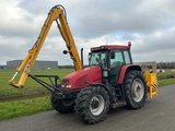 Minituur van 2002 Case IH CS110 Vierwielaangedreven landbouwtractor met Herder MBK503LS maaiarm