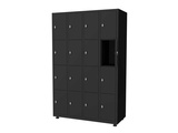 Minituur van Povag LKP-343 Locker - 4 delig - 16 deurs - 1800x1170x500 mm