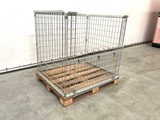 Minituur van Stalen palletkooi voor blokpallets 1230x1100x1010 mm (20x)