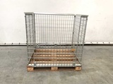 Minituur van Stalen palletkooi voor blokpallets 1230x1100x1010 mm (20x)