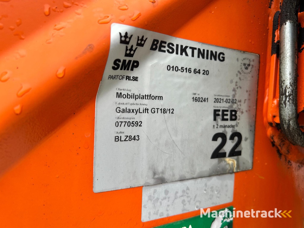 Nissan CABSTAR 35.13 GALAXYLIFT GT18-12 + ONLY 45600KM