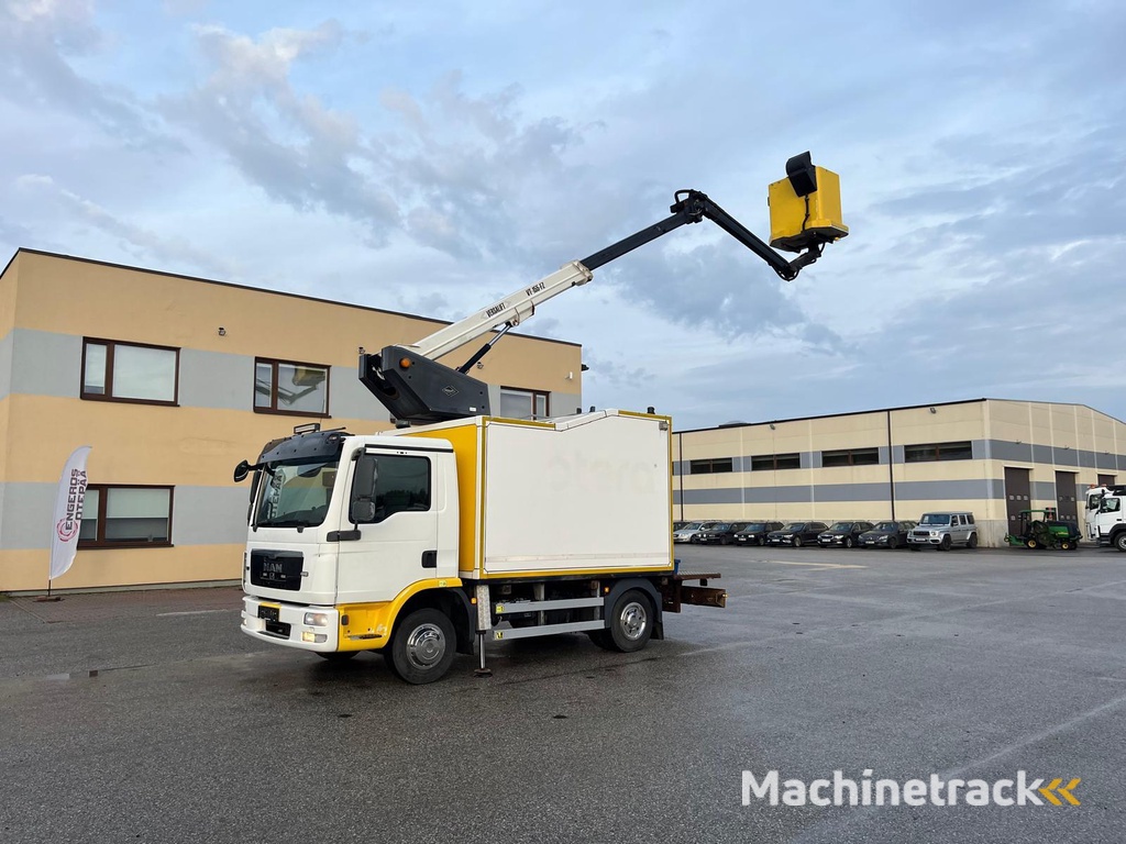 MAN TGL8.180 4X2 EURO5 + VERSALIFT VT-155-FZ