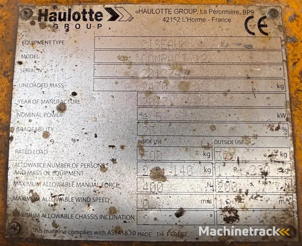 Haulotte Compact 12