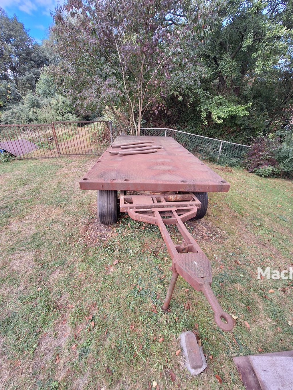 Platte landbouw wagen te koop.