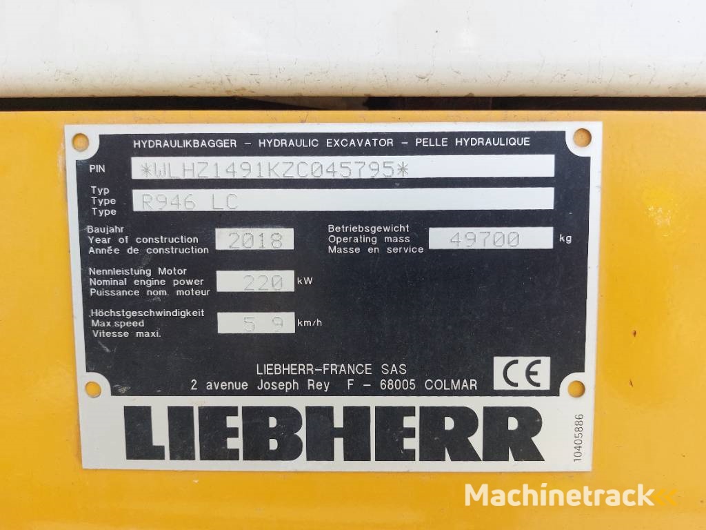 Liebherr R946LC (Lifting Cab)