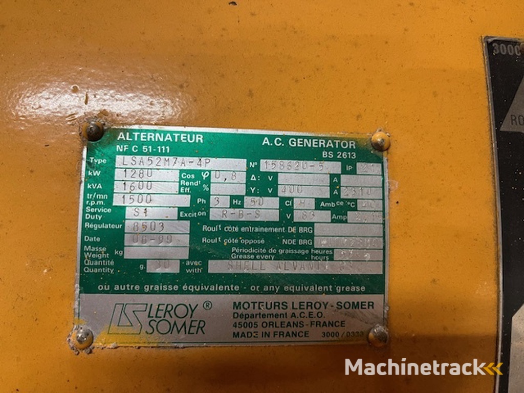 1500 kVa Cummins KTTA50-G4 DN ENERGIE