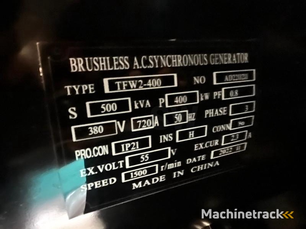 nc LT-W400GF 500 kVA silent generator