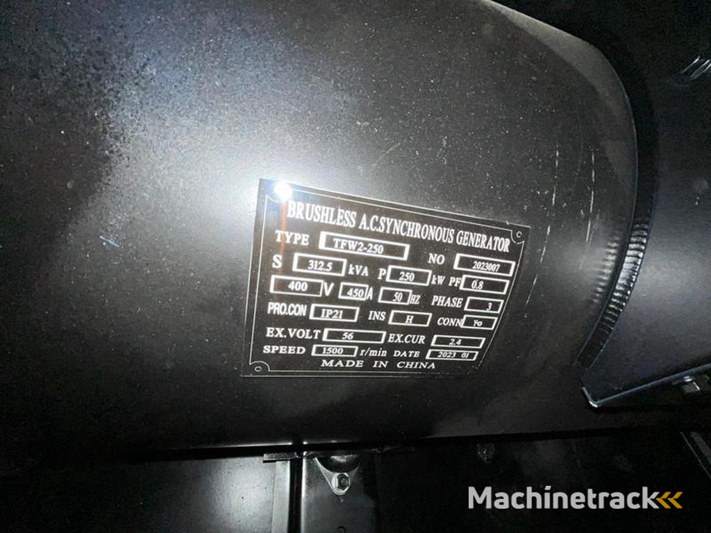 nc LT-W250GF 312.5 kVA silent generator