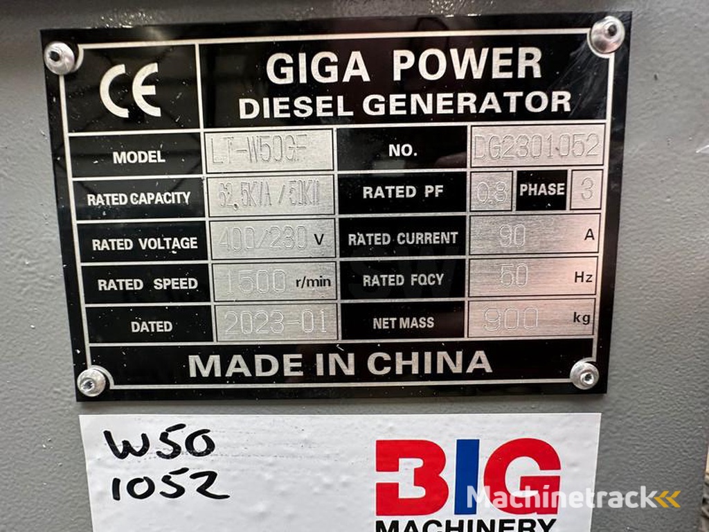 nc LT-W50-GF 62.5 kVA silent set