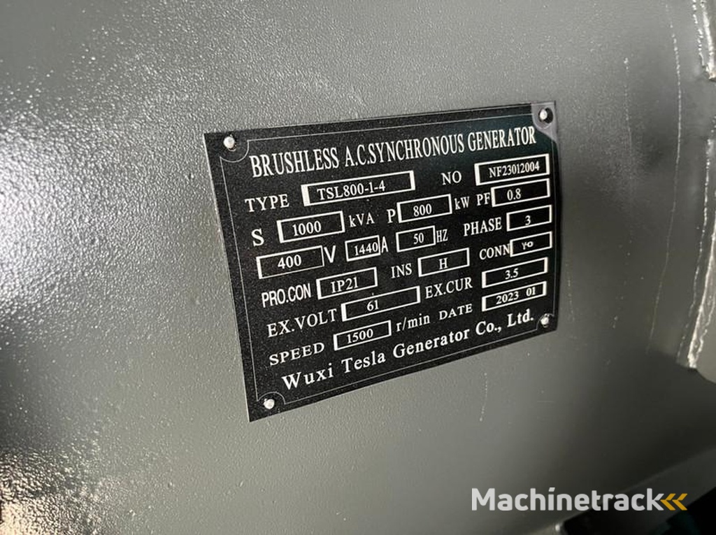 nc RT-W800GF 1000 kVA silent generator