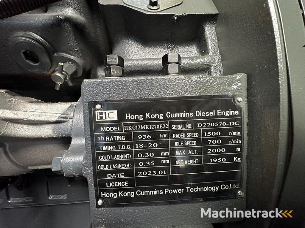 nc RT-W800GF 1000 kVA silent generator