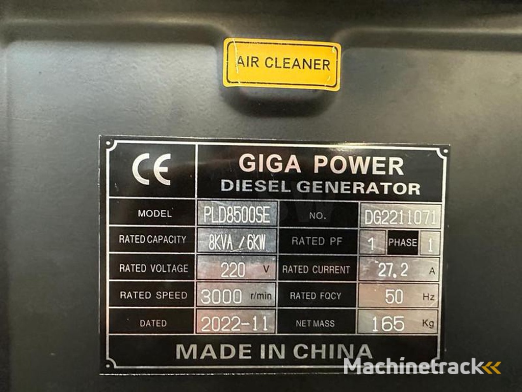nc PLD8500SE 8 kVA silent generator