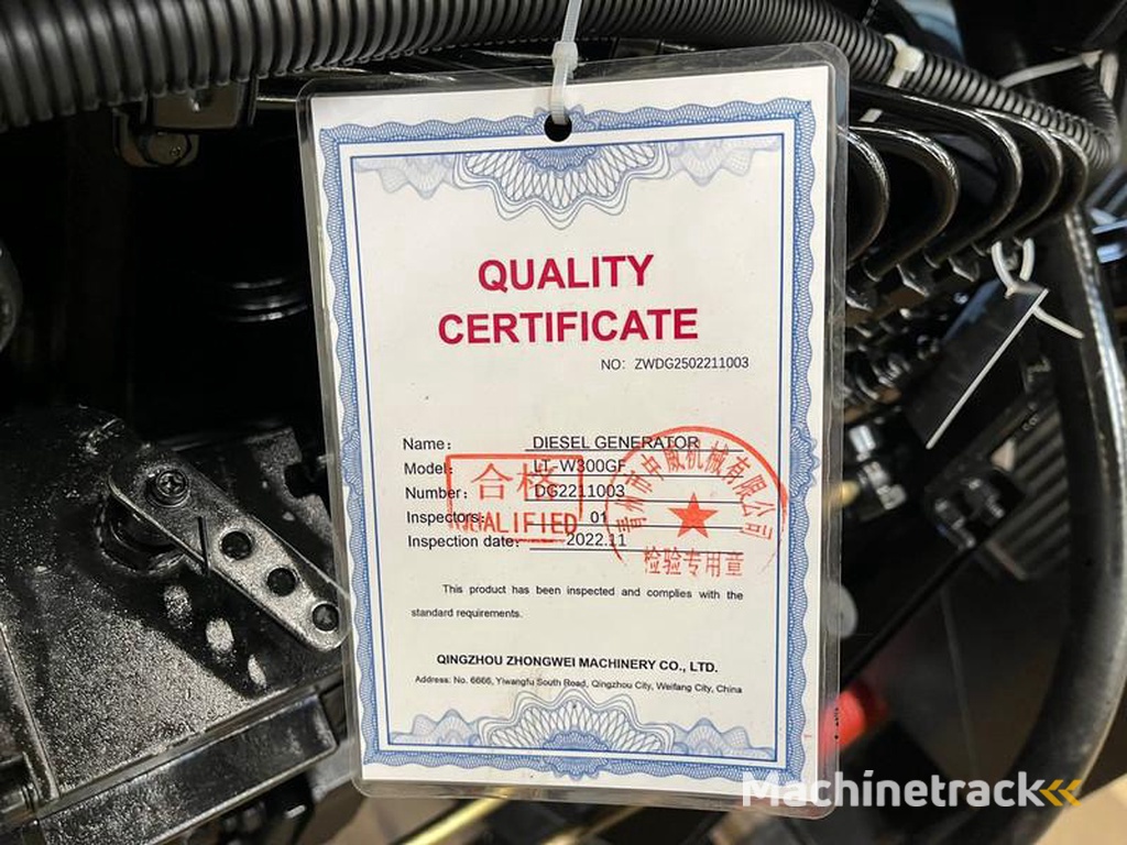 nc LT-W300GF 375 kVA open generator