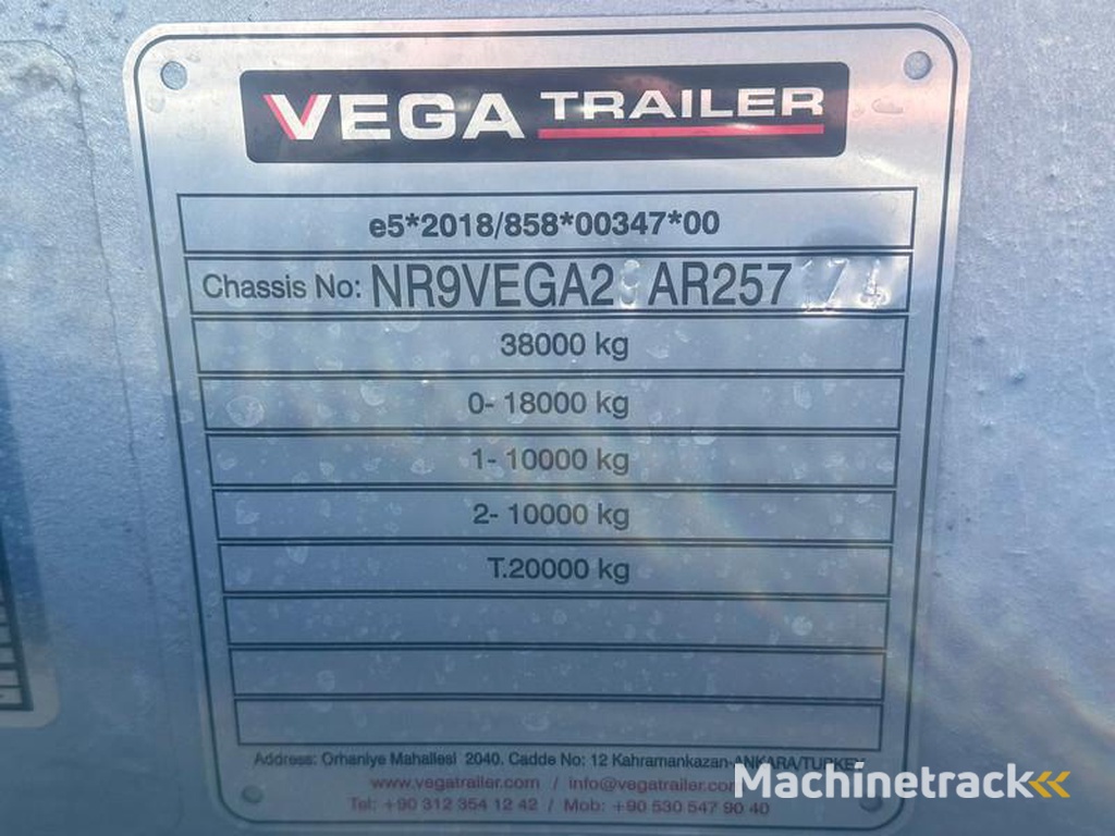 Vega-Trailer VEGAMAX 2 axle Autotransporter