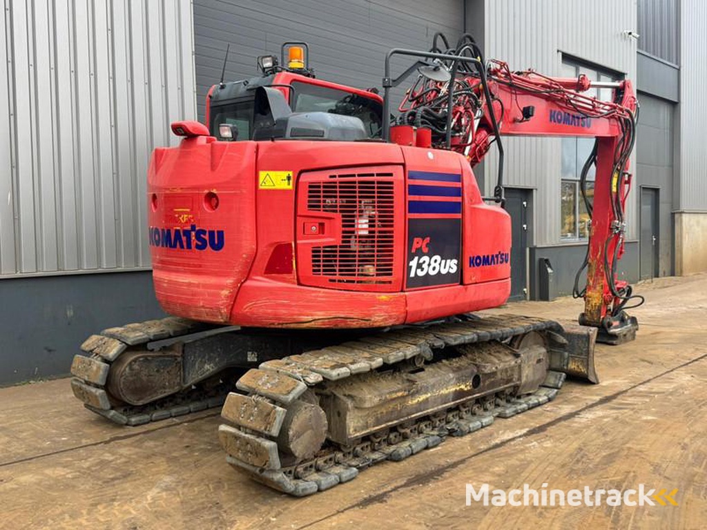 Komatsu PC138US-Tripple-boom-blade