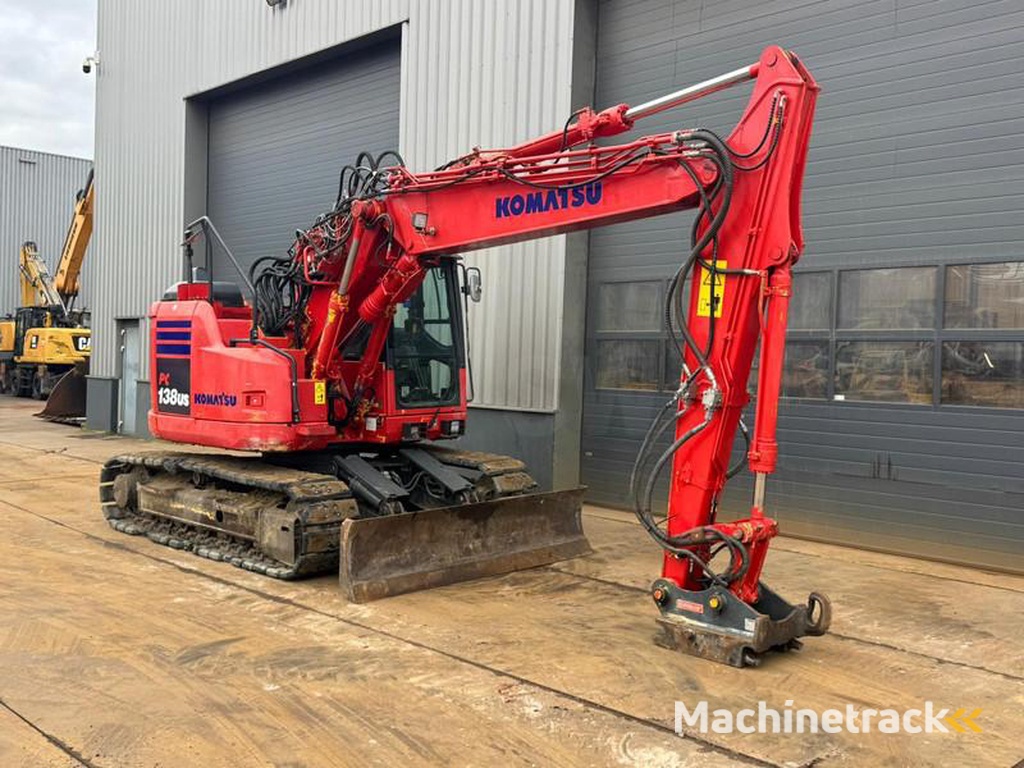 Komatsu PC138US-Tripple-boom-blade