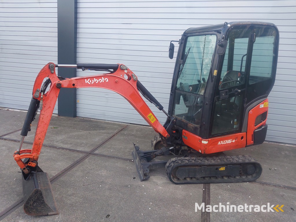 Kubota minigraver met hydro snelwissel