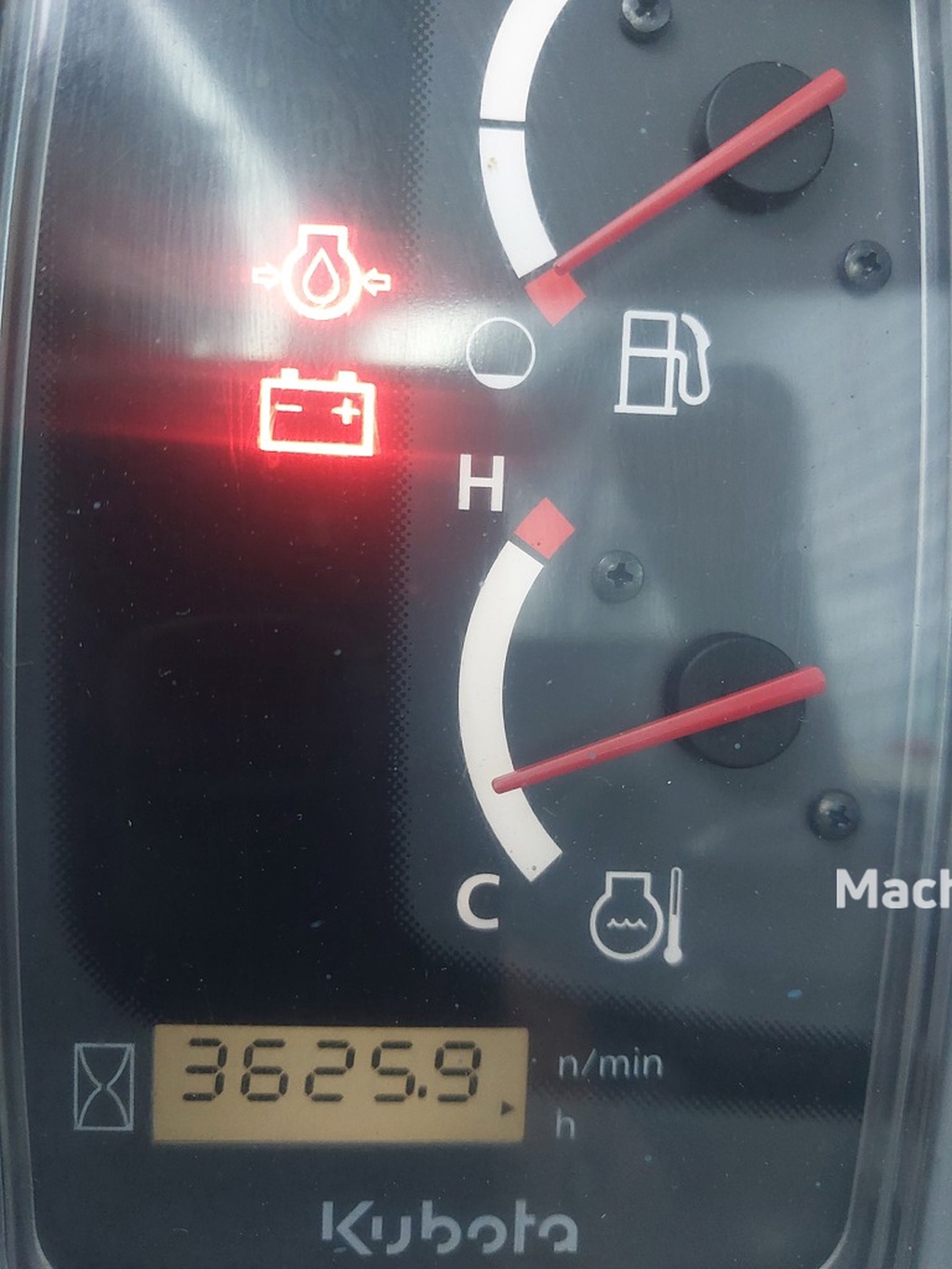 Kubota minigraver met hydro snelwissel